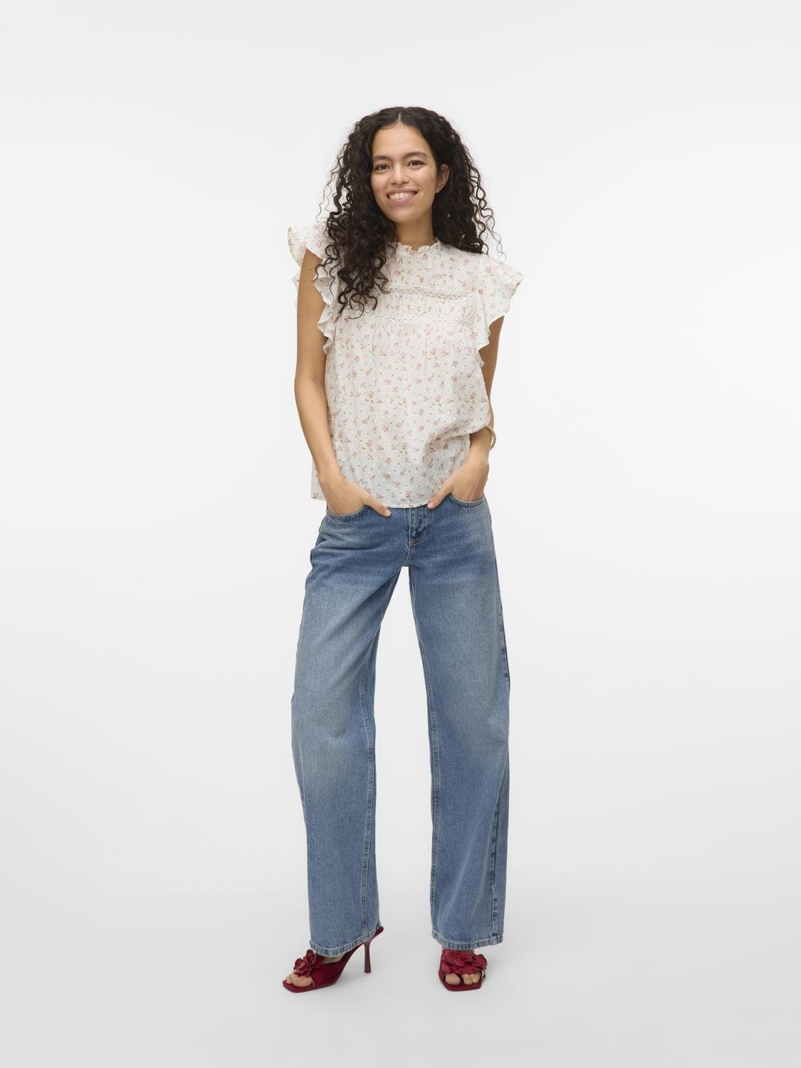 VMTRINE Top - Snow White - VERO MODA & VILA Bergvik